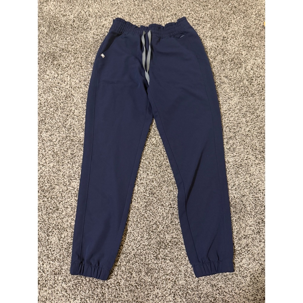 FIGS Navy Blue Jogger Scrub Pants XS Technical Collection Drawstring Nurse EMT